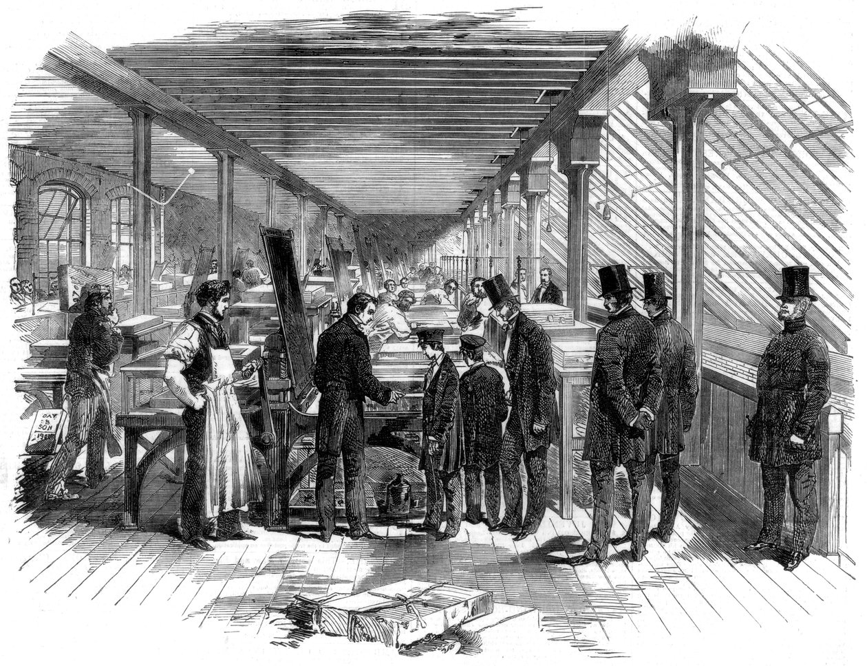 Day＆Sons光刻车间，1856年 作者 不明