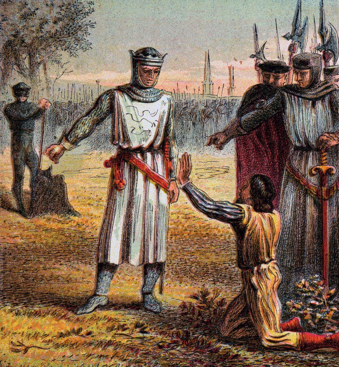 码头之死Gaveston，1312，c1850 作者 不明