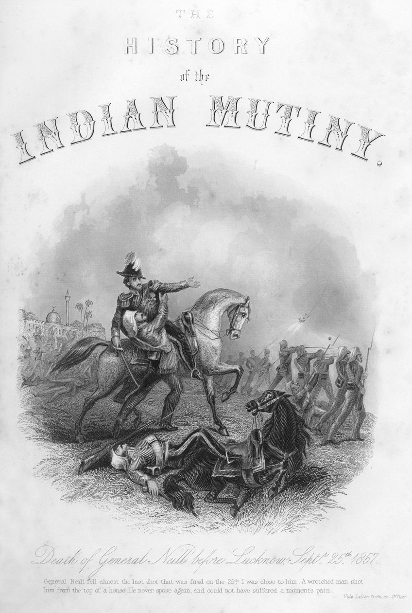 尼尔尼尔将军在勒克瑙（Lucknow）之前去世，1857年9月25日，c1860 作者 不明