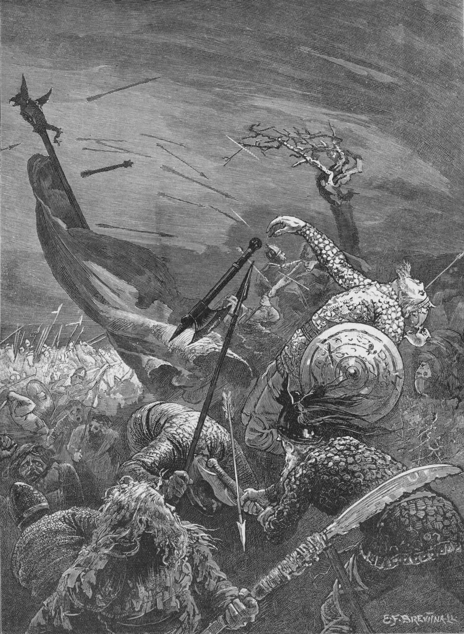 哈罗德国王在黑斯廷斯战役中的去世，1066年，1905年 作者 不明