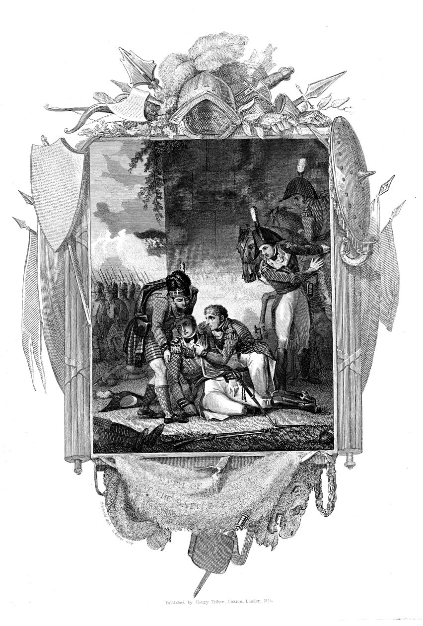 1809年，西班牙拉科鲁尼亚，英国士兵约翰·摩尔爵士中尉去世 作者 不明
