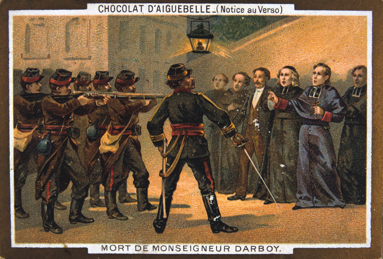 1871年5月24日，巴黎大主教达涅大帝（Monseigneur Darboy）逝世 作者 不明