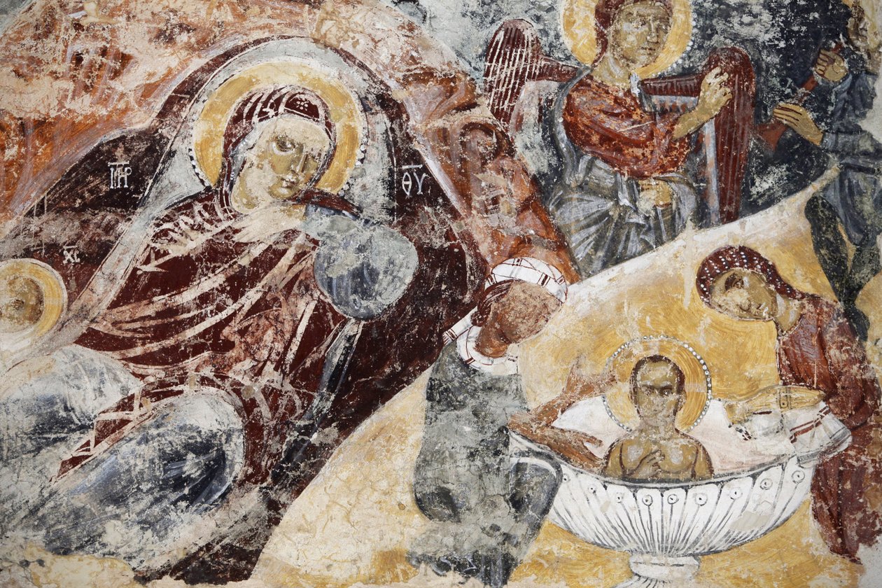 Decayed fresco in Santa Maria dell