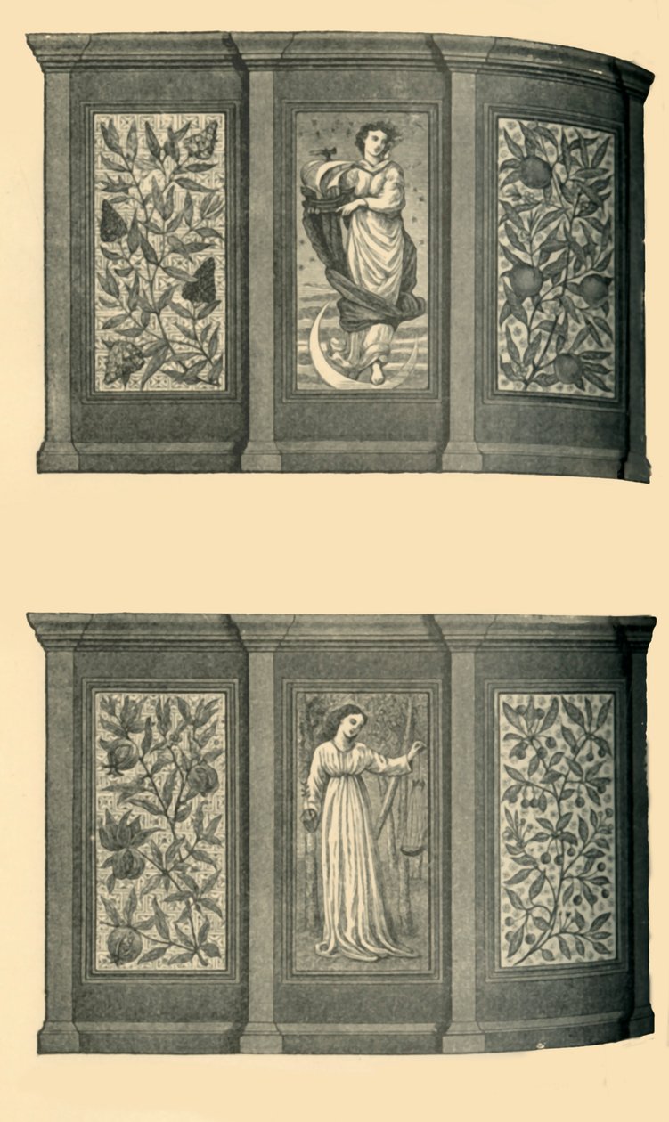 西餐厅的装饰，南肯辛顿博物馆，1881年，c1865。 作者 不明