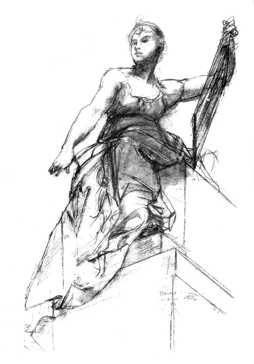 法典的装饰研究，c1880-1882 作者 不明