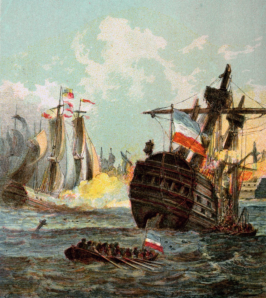 击败荷兰舰队，1666年c1850年代 作者 不明