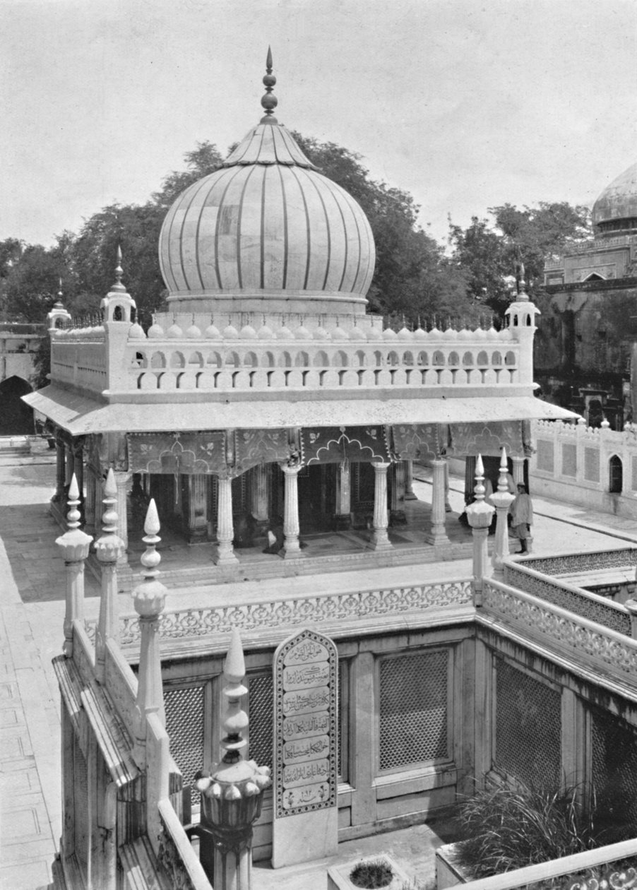 德里-Nizam-ud-Din和Jahanara公主的陵墓，建于1910年。 作者 不明