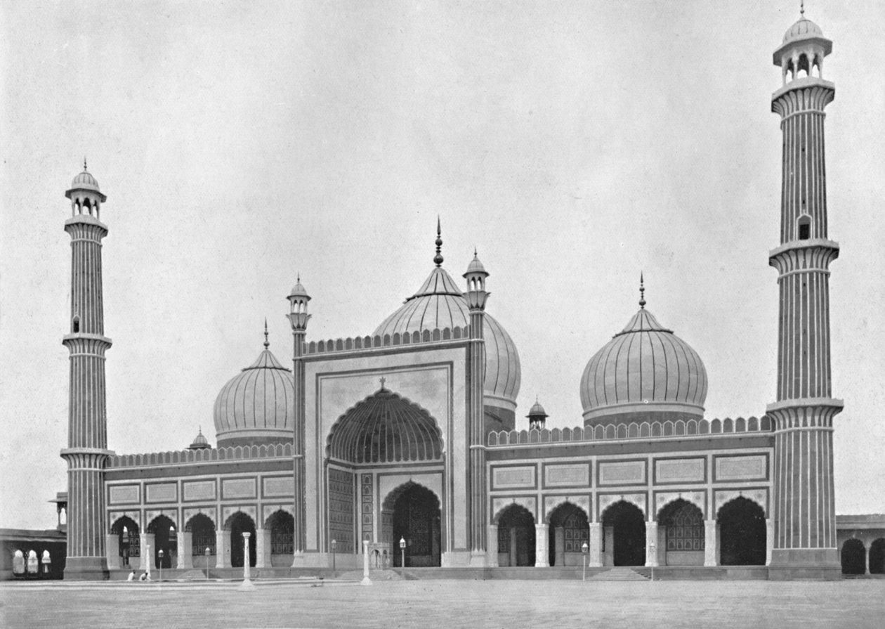 德里Jumma Musjid，摄于1910年。 作者 不明