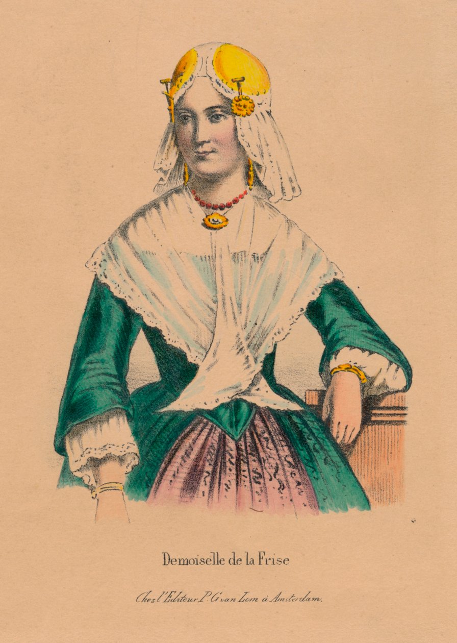 闺女德拉弗里兹（Demoiselle de la Frize），1850年代。 作者 不明