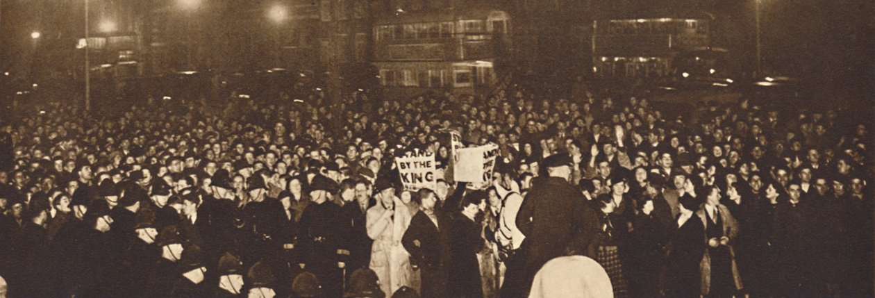 1937年12月10日在白厅举行示威活动，1937年 作者 不明