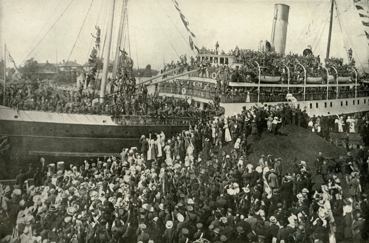 1919年，大约在1914年，维多利亚时代的BC特遣队出发。 作者 不明