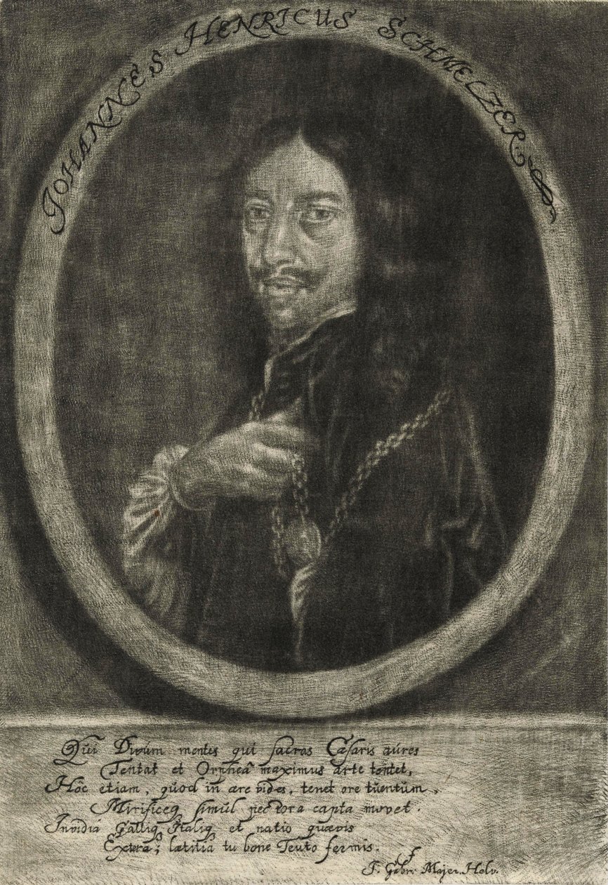 描绘的人：约翰·海因里希·施梅尔泽（Johann Heinrich Schmelzer） 作者 不明