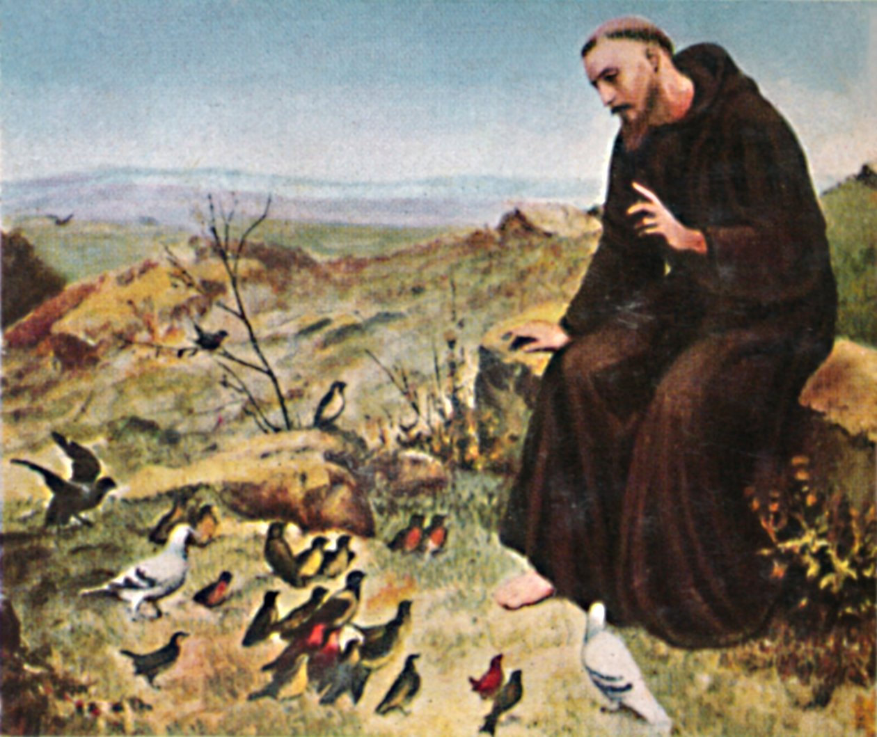 阿西西的明亮弗朗西斯（Francis of Assisi）1182-1226，1934年。 作者 不明