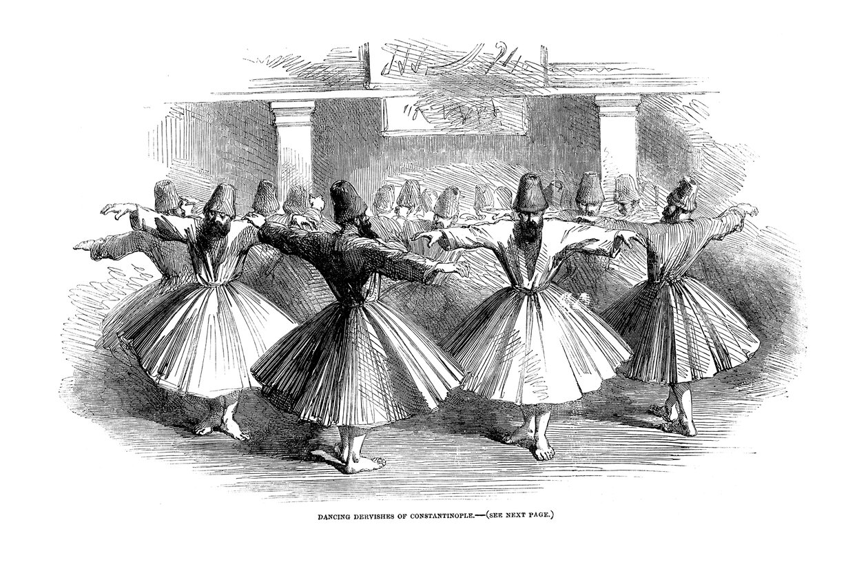 土耳其君士坦丁堡Dervishes，1853年 作者 不明