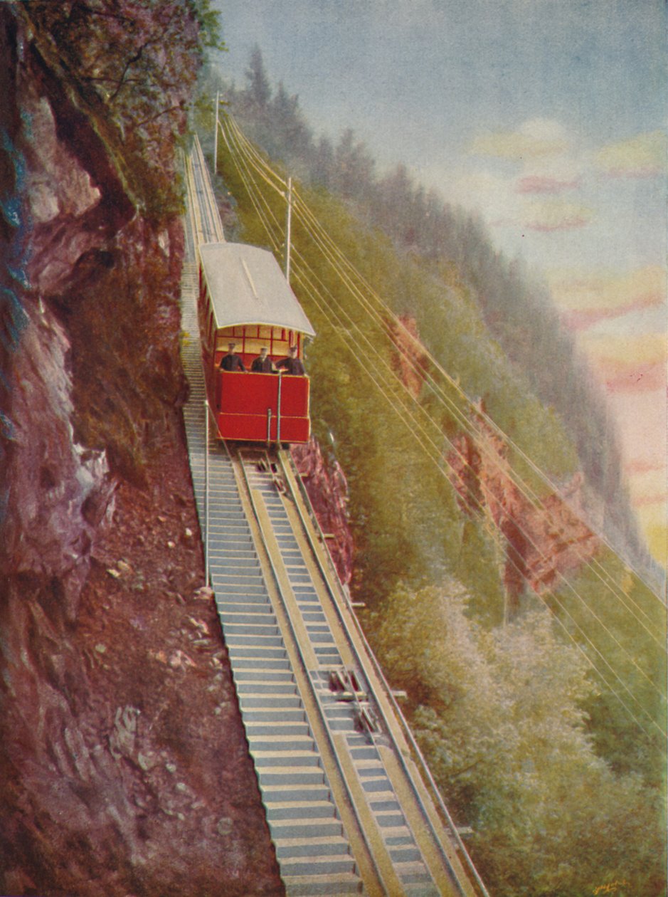 降落斯坦瑟峰-瑞士山区铁路，1926年 作者 不明