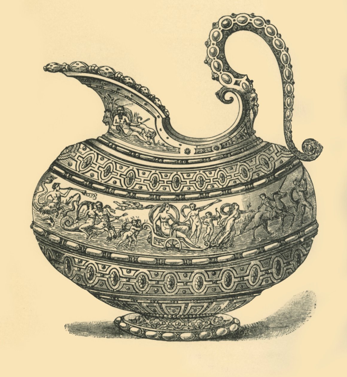 水罐设计，1881年。 作者 不明