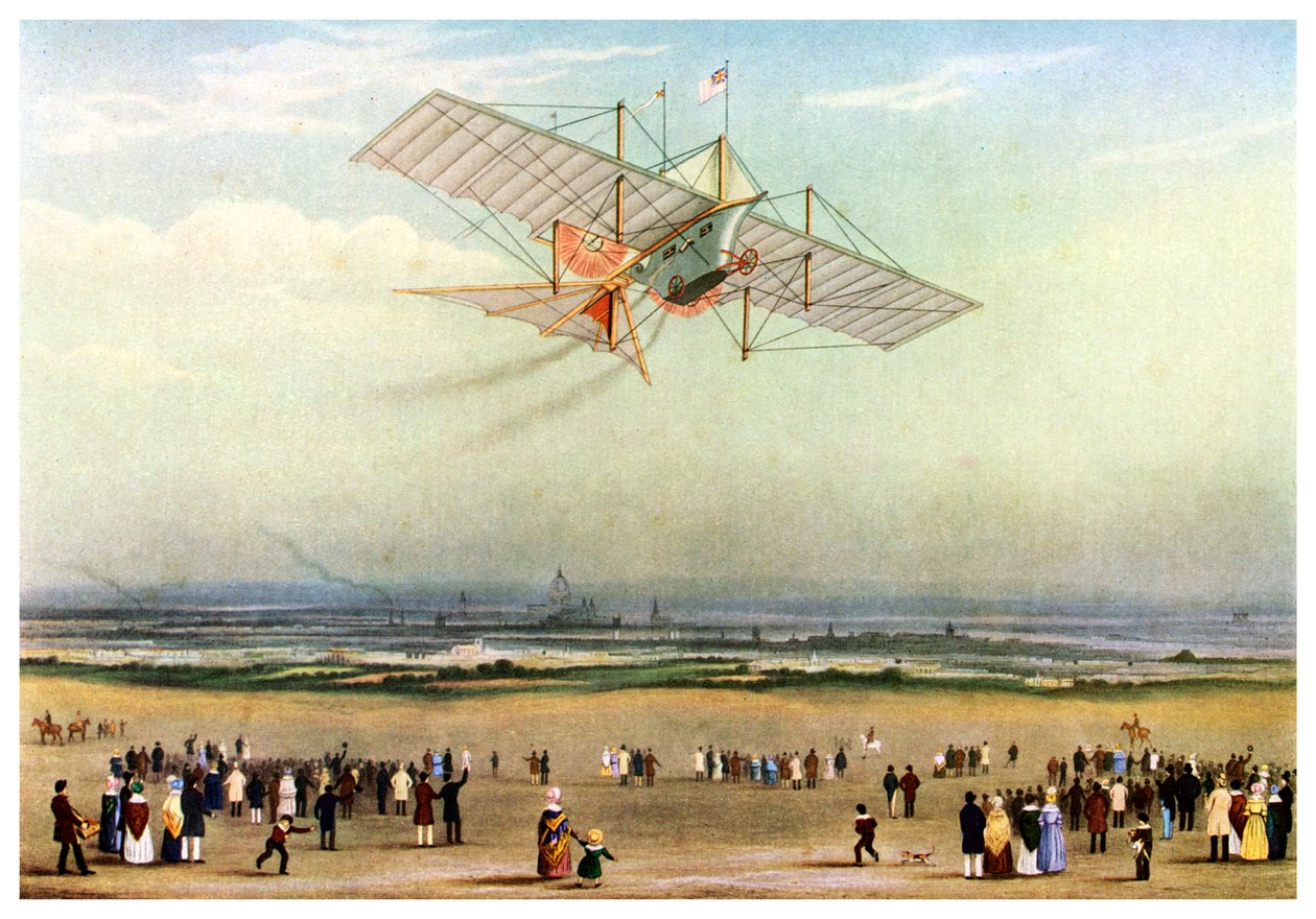 空中蒸汽车的设计，1843年至1956年 作者 不明