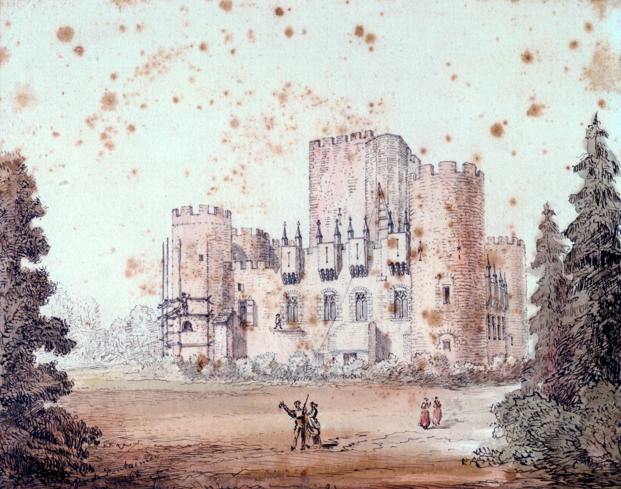 建筑外观设计，1868年 作者 不明