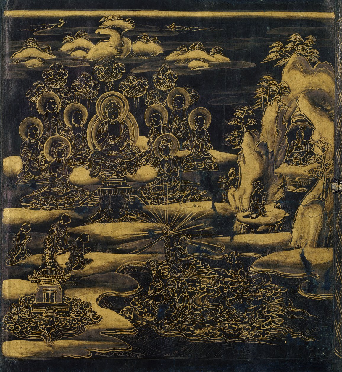 德瓦达塔（Devadatta），《莲花经合曲》第十二章，达巴达塔邦，十二世纪。 作者 不明