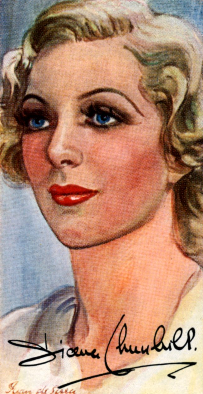 戴安娜·丘吉尔（Diana Churchill），1913-1994年，英国电影和舞台演员，二十世纪 作者 不明