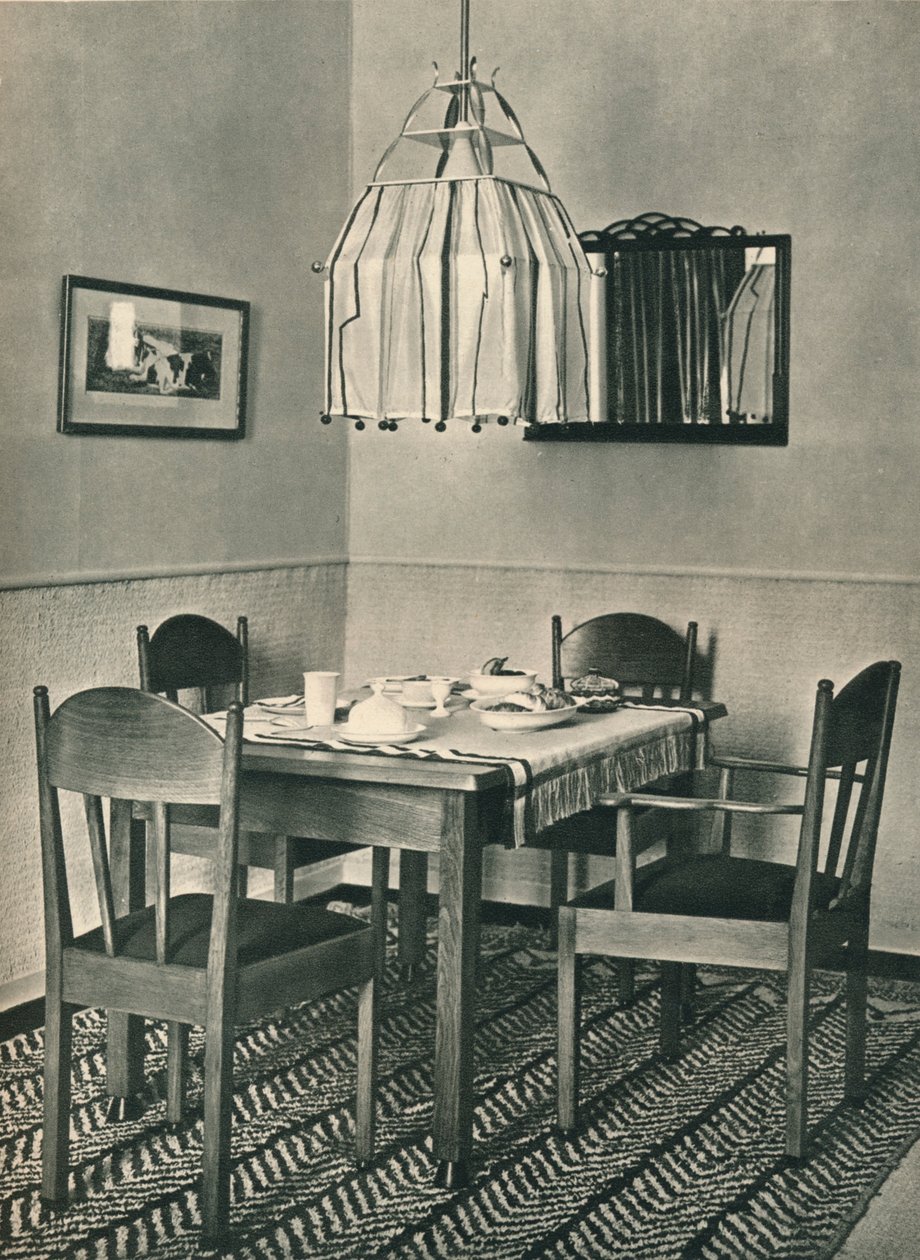 威廉姆·佩纳特（Willem Penaat）设计的餐桌椅，1928年 作者 不明