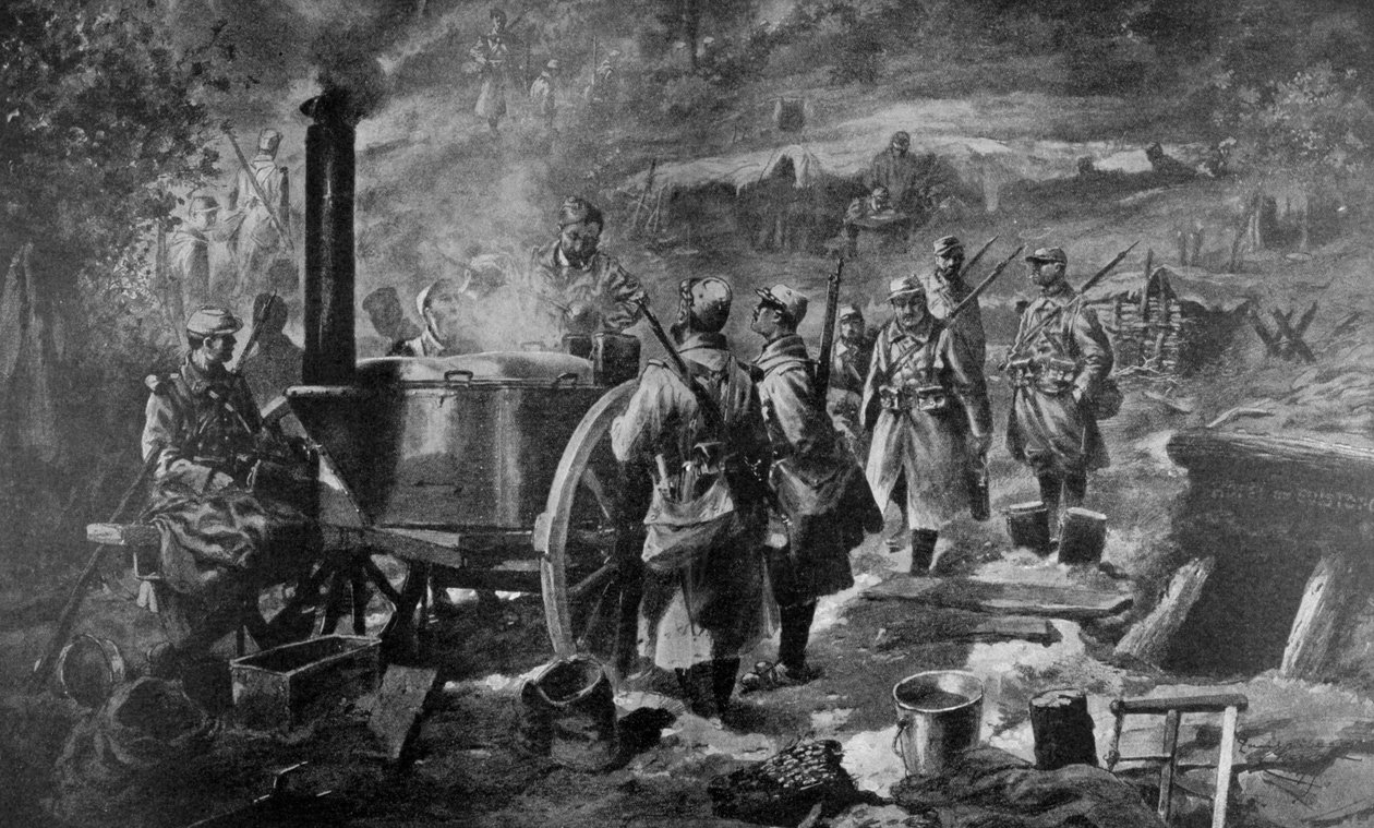 1915年，在前面分发汤 作者 不明