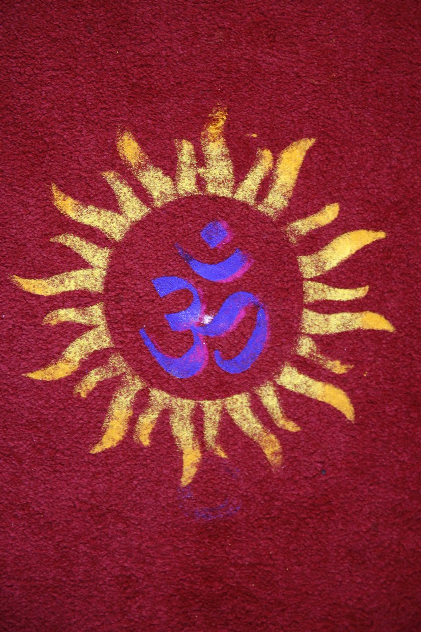 莱斯特Shirdi Sai Baba寺的排灯节花。英国 作者 不明