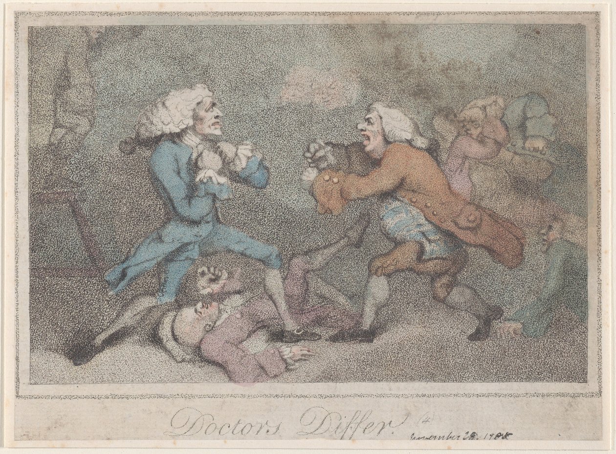 Doctors Differ, November 28, 1785., November 28, 1785. 作者 不明