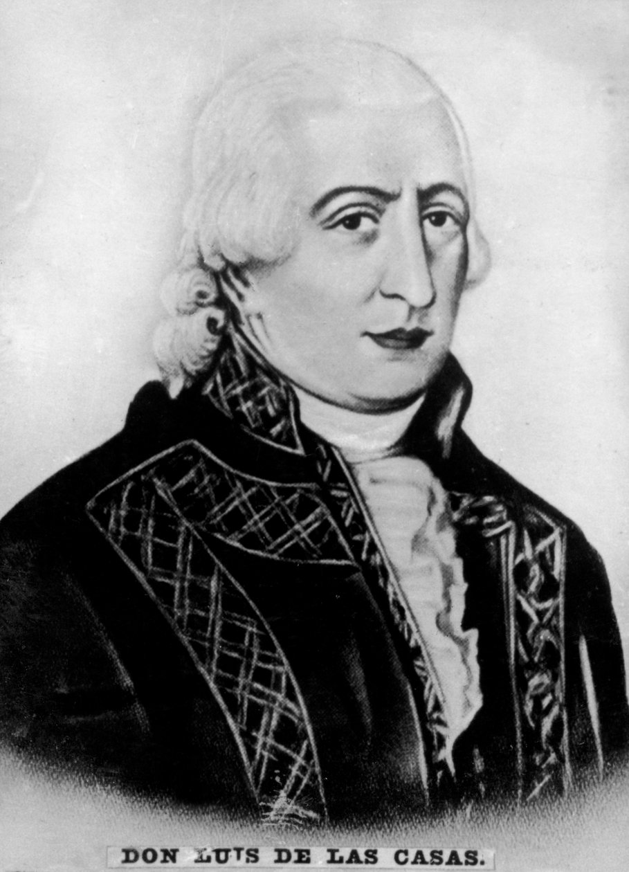 唐·路易斯·德·卡萨斯（Don Luis de la Casas）1745-1800年，哈瓦那州长兼古巴船长，大约在1910年 作者 不明