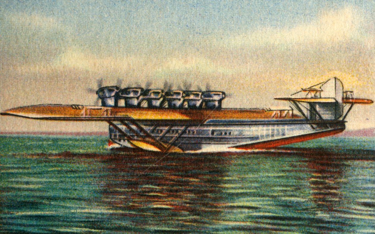 1920年代，多尼尔（Dorrier Do X II）飞船，1932年。 作者 不明