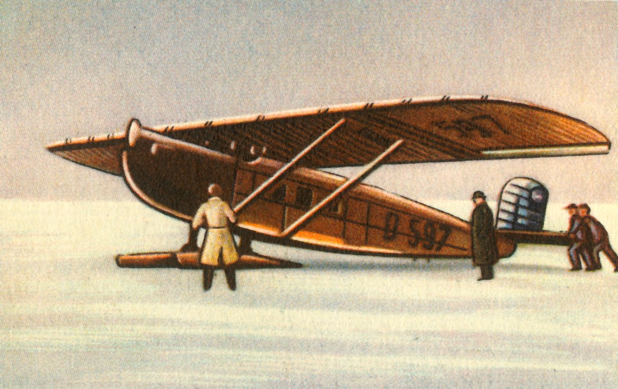 多尼尔·默克（Dornier Merkur）飞机雪橇，1920年代，1932年。 作者 不明