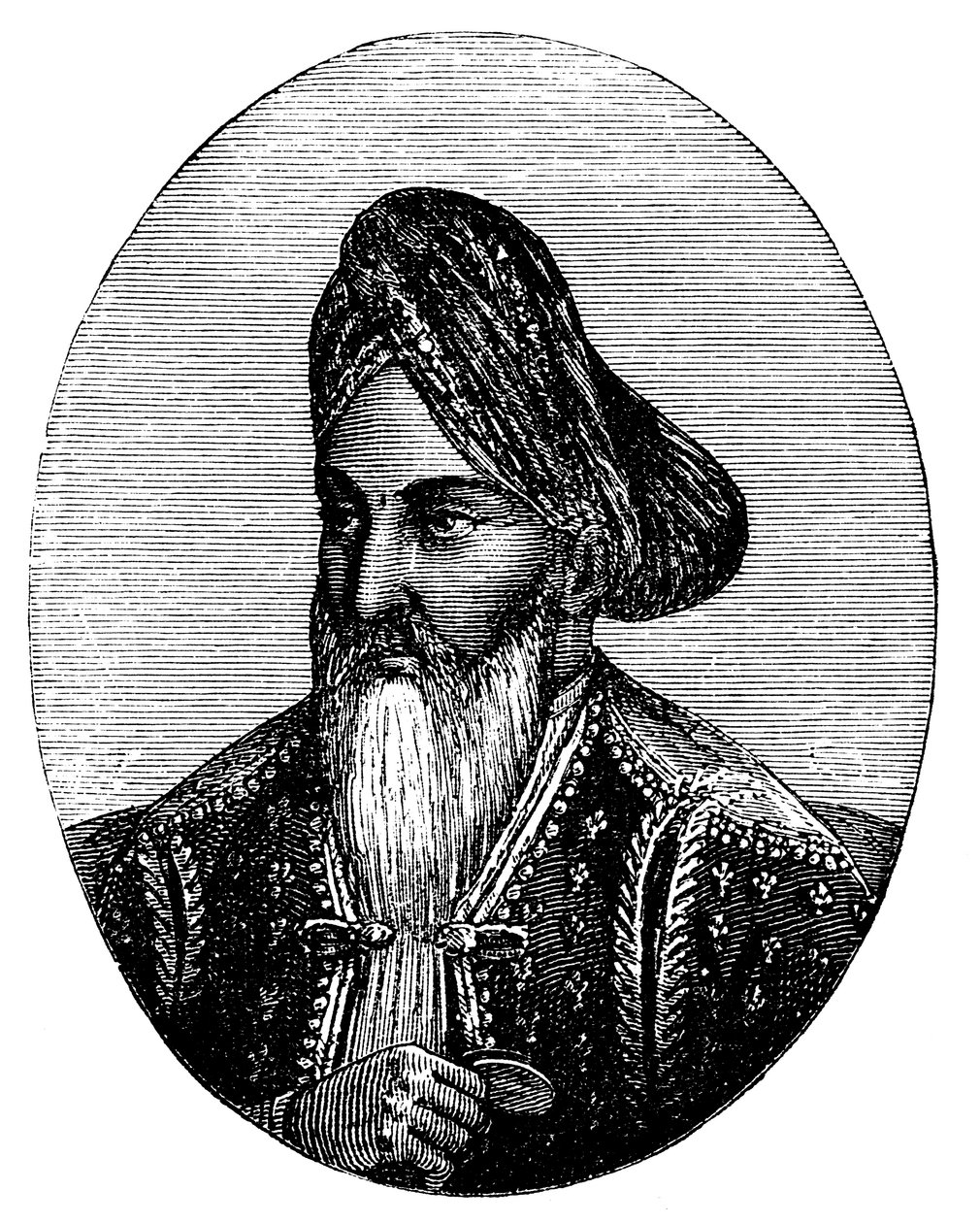 阿富汗（Dost Mohammad Khan）1793-1863年，阿富汗统治者，c1880年 作者 不明