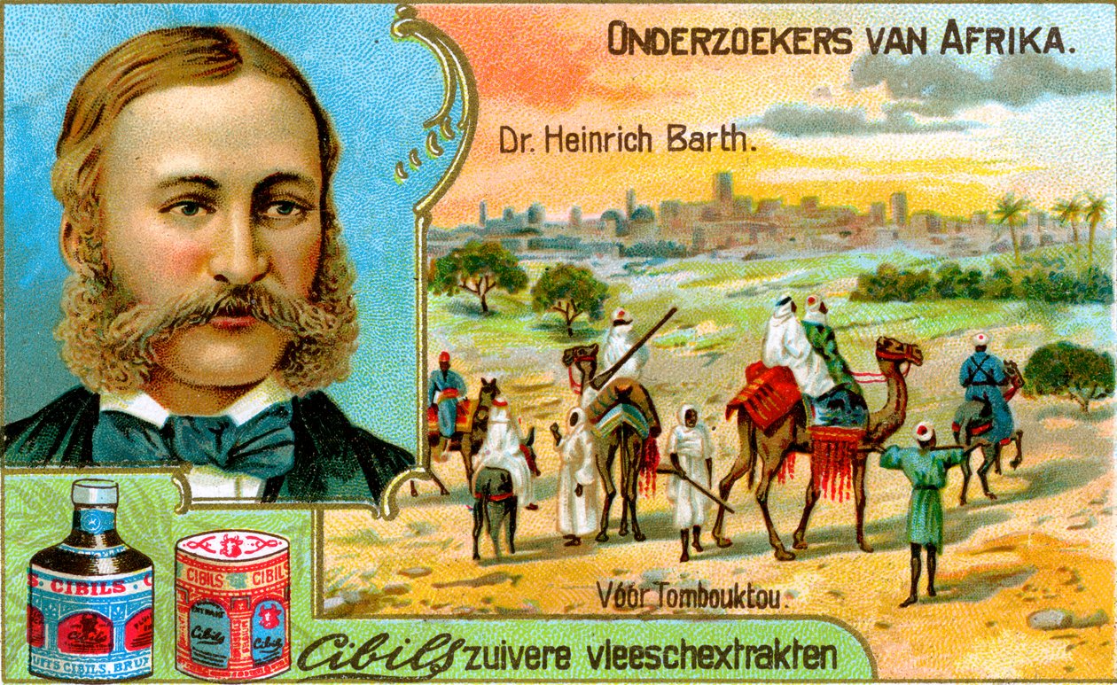 德国地理学家兼探险家Heinrich Barth博士，摄于c1900年 作者 不明