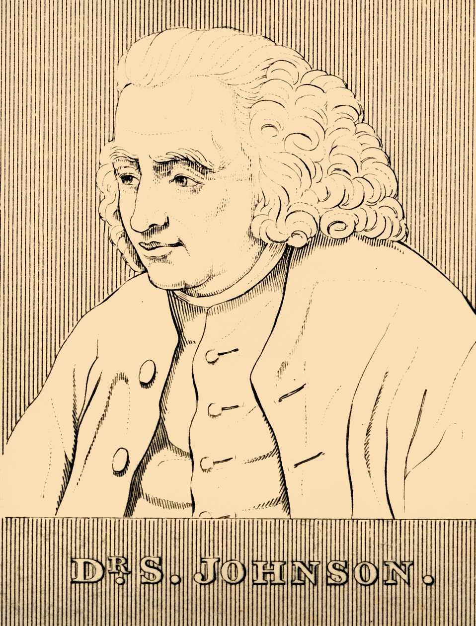 约翰逊博士（S. Johnson），1709-1784，1830。 作者 不明
