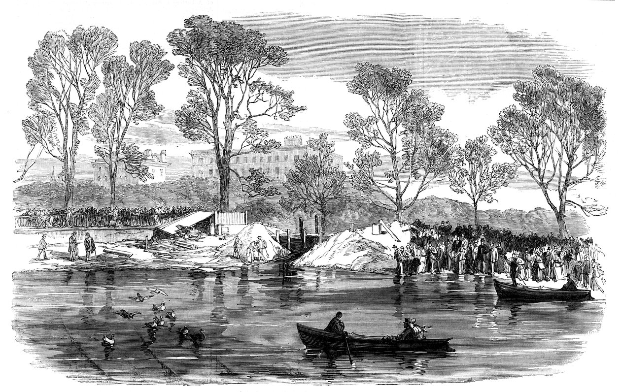 排水蛇形河，海德公园，伦敦，1869年 作者 不明