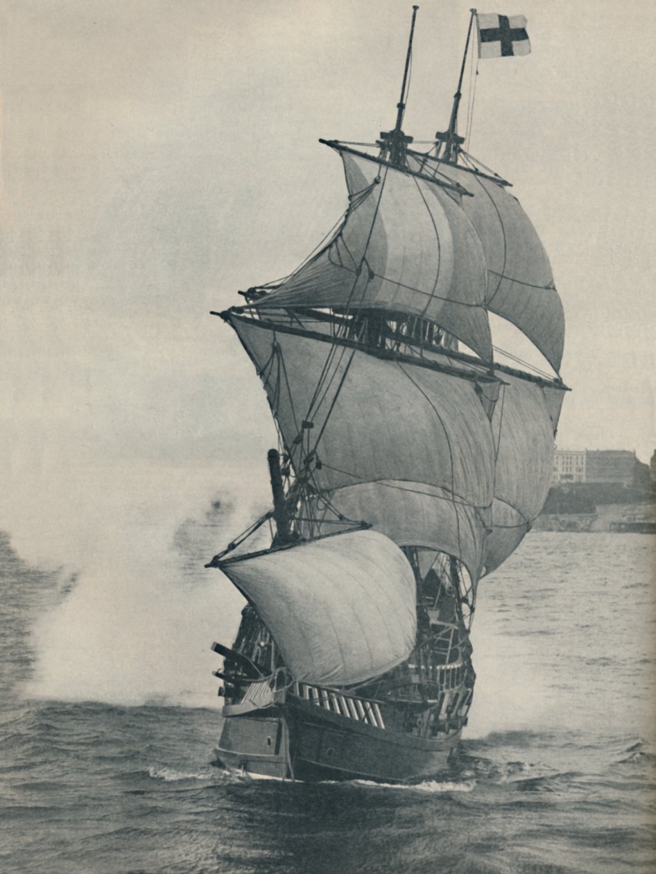 德雷克斯在环球航行中的旗舰，复制品，1937年 作者 不明