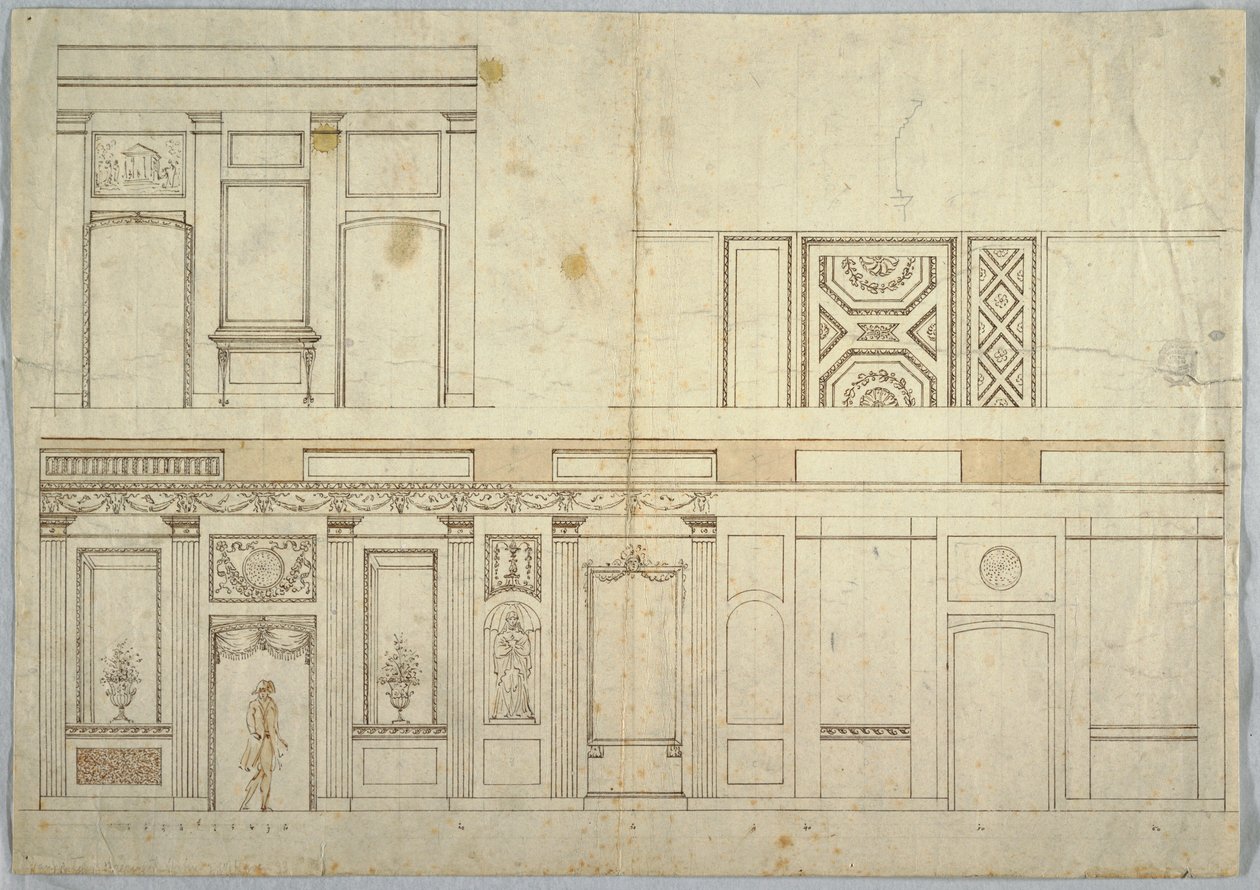 绘画，室内设计，1800–1820年 作者 不明
