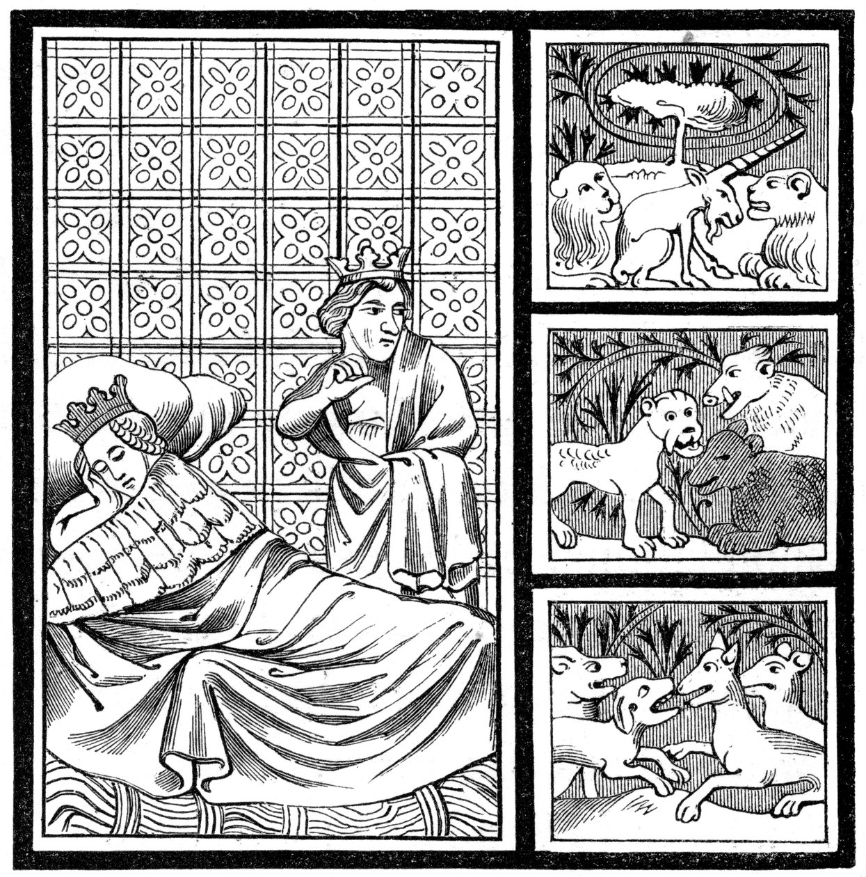 梦见孩子，1849年 作者 不明