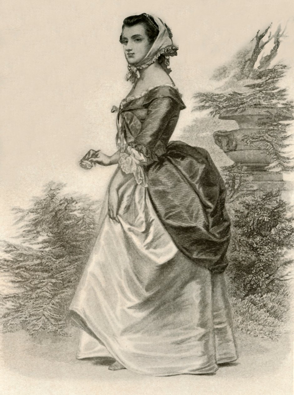 弗吉尼亚一位年轻女士的连衣裙，c1775，1937年。 作者 不明