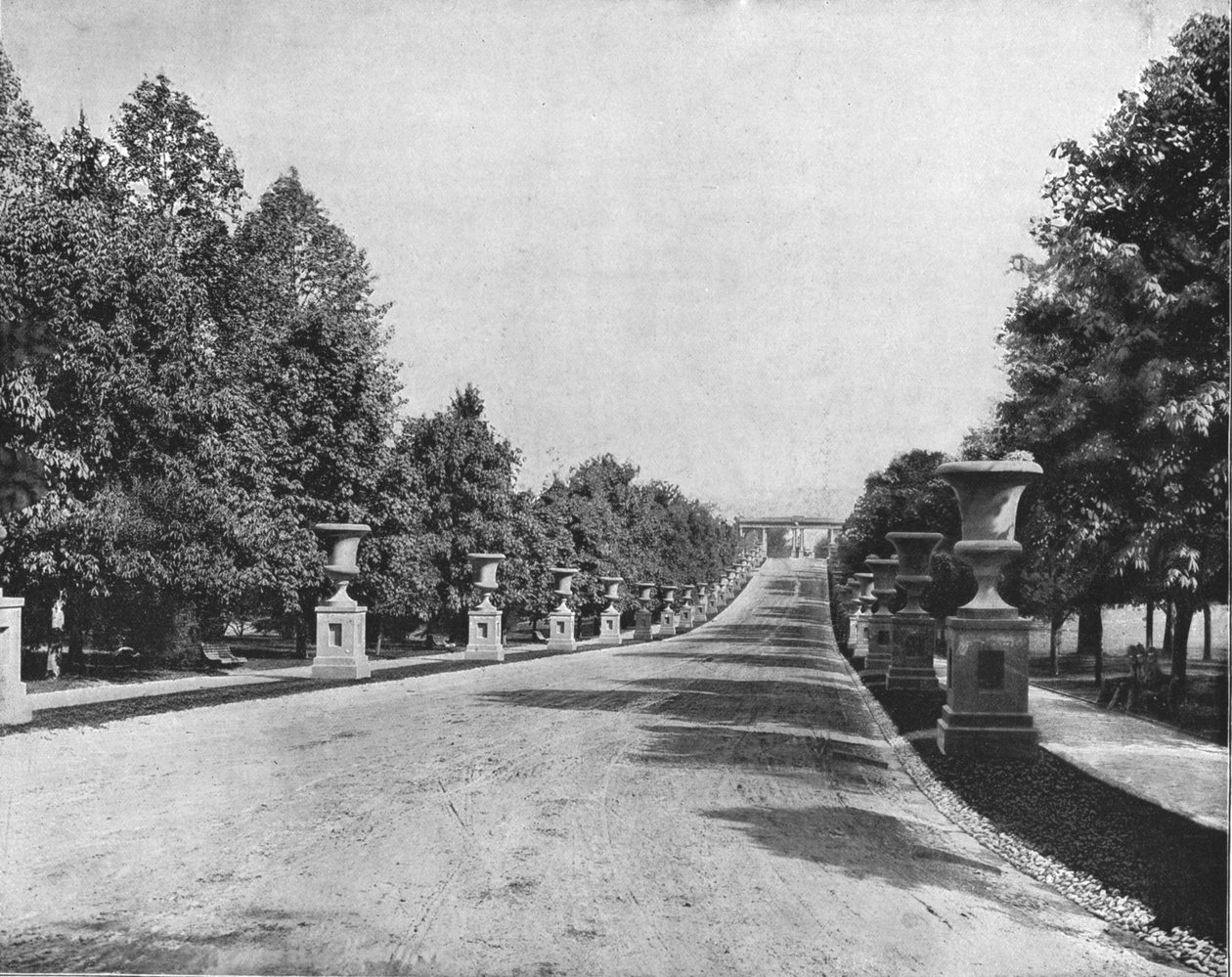 美国马里兰州巴尔的摩市的德鲁伊·希尔公园（Druid Hill Park），摄于1900年。 作者 不明