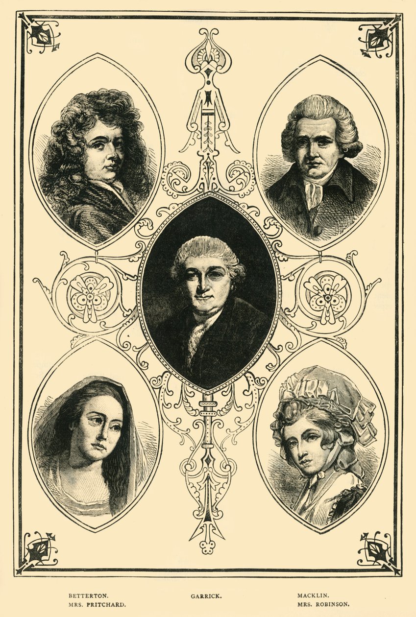 德鲁里·莱恩（Drury Lane）名人，1881年。 作者 不明