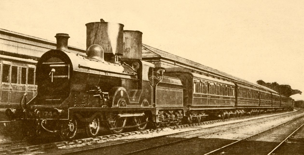 都柏林-贝尔法斯特特快列车，爱尔兰大北部铁路，1930年。 作者 不明