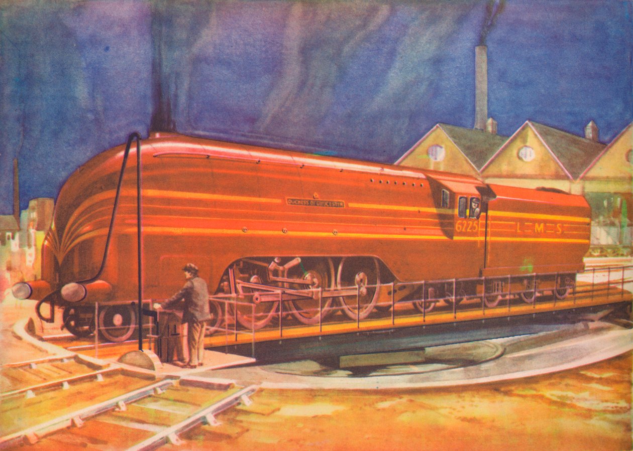 LMS，格洛斯特公爵夫人，转盘上，卡姆登镇，1940年 作者 不明