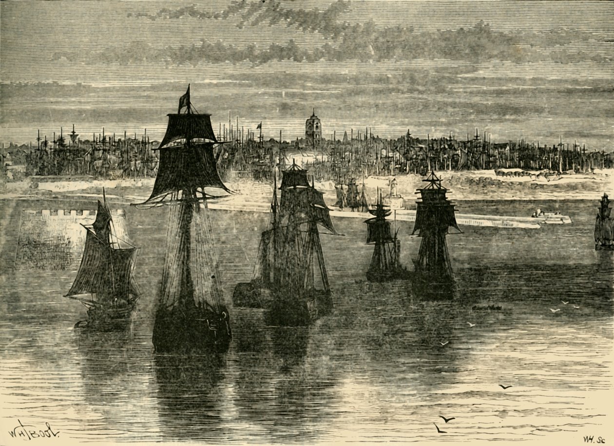 敦刻尔克，1890年。 作者 不明