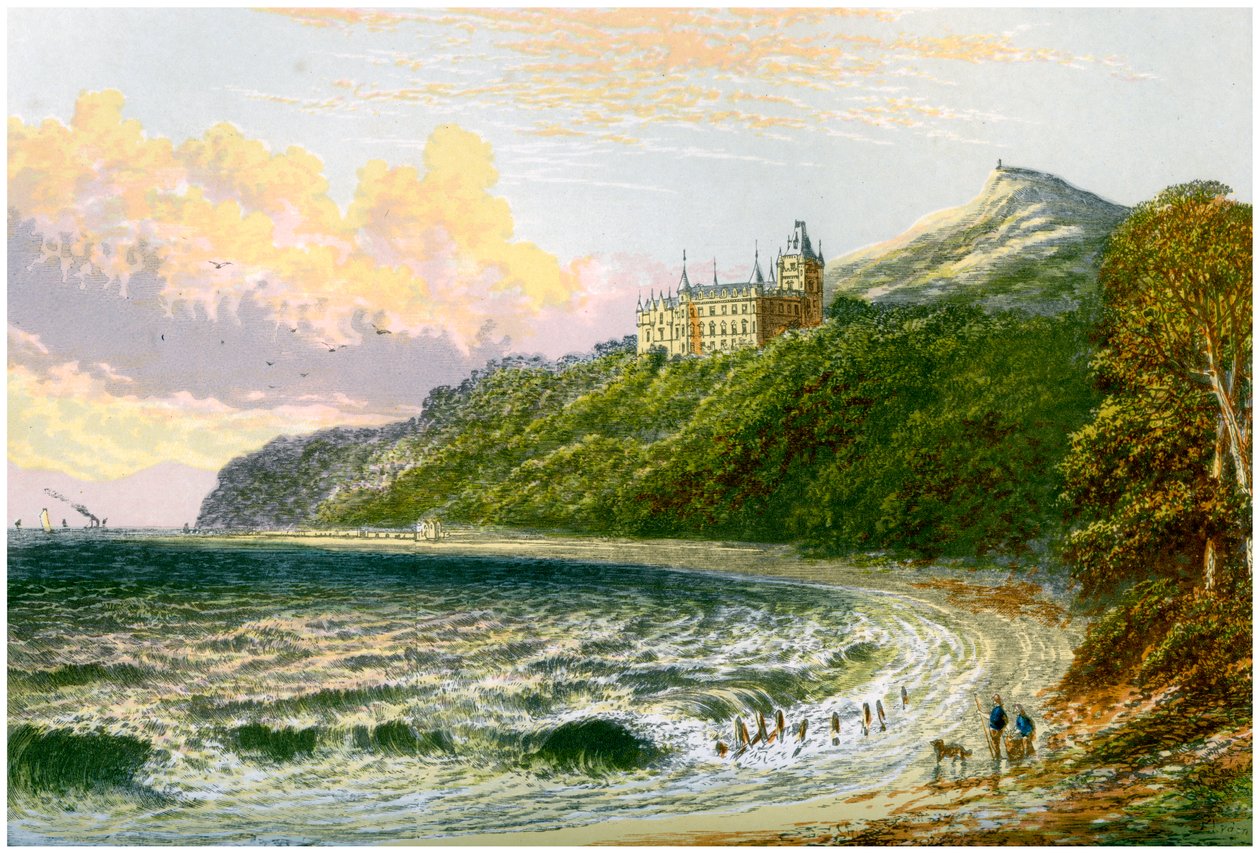 萨瑟兰，苏格兰邓罗宾城堡，萨瑟兰公爵的住所，c1880 作者 不明