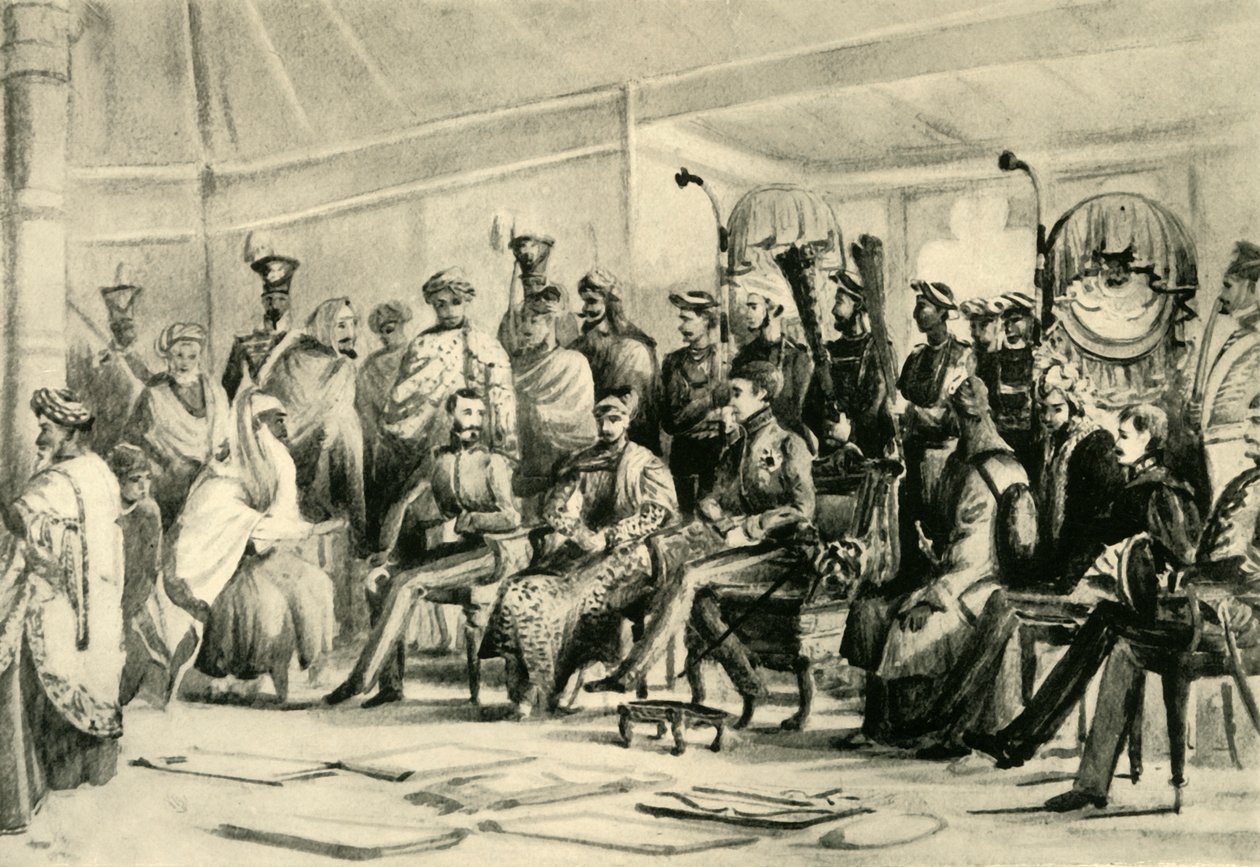 奥克兰公爵的杜巴（Durbar），c1836-1842，1925年。 作者 不明