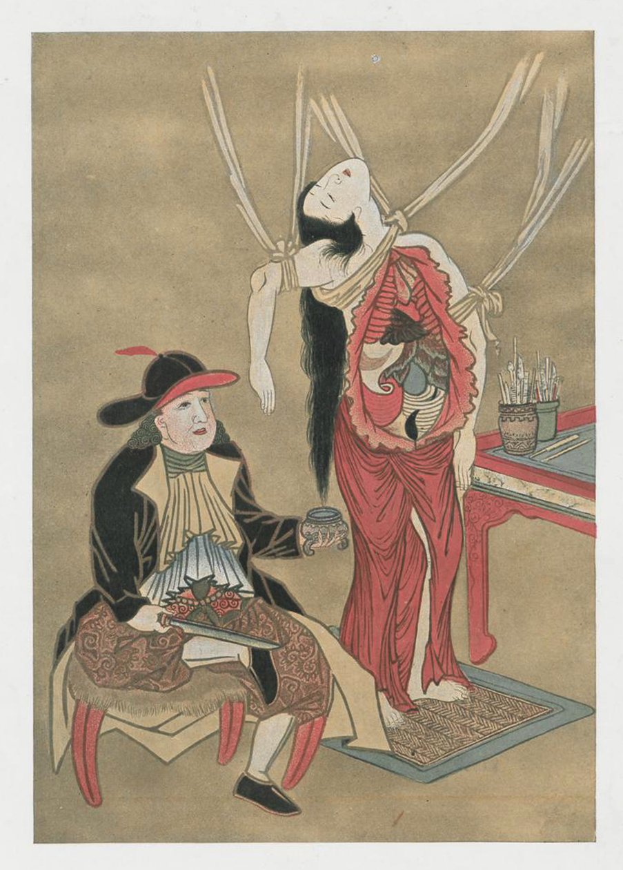 解剖一名日本女性的荷兰医师，十八世纪 作者 不明