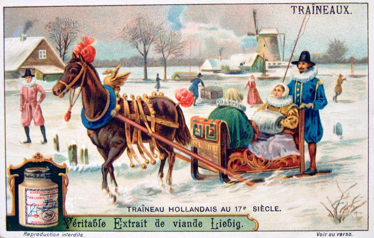 荷兰雪橇，十七世纪，c1900 作者 不明