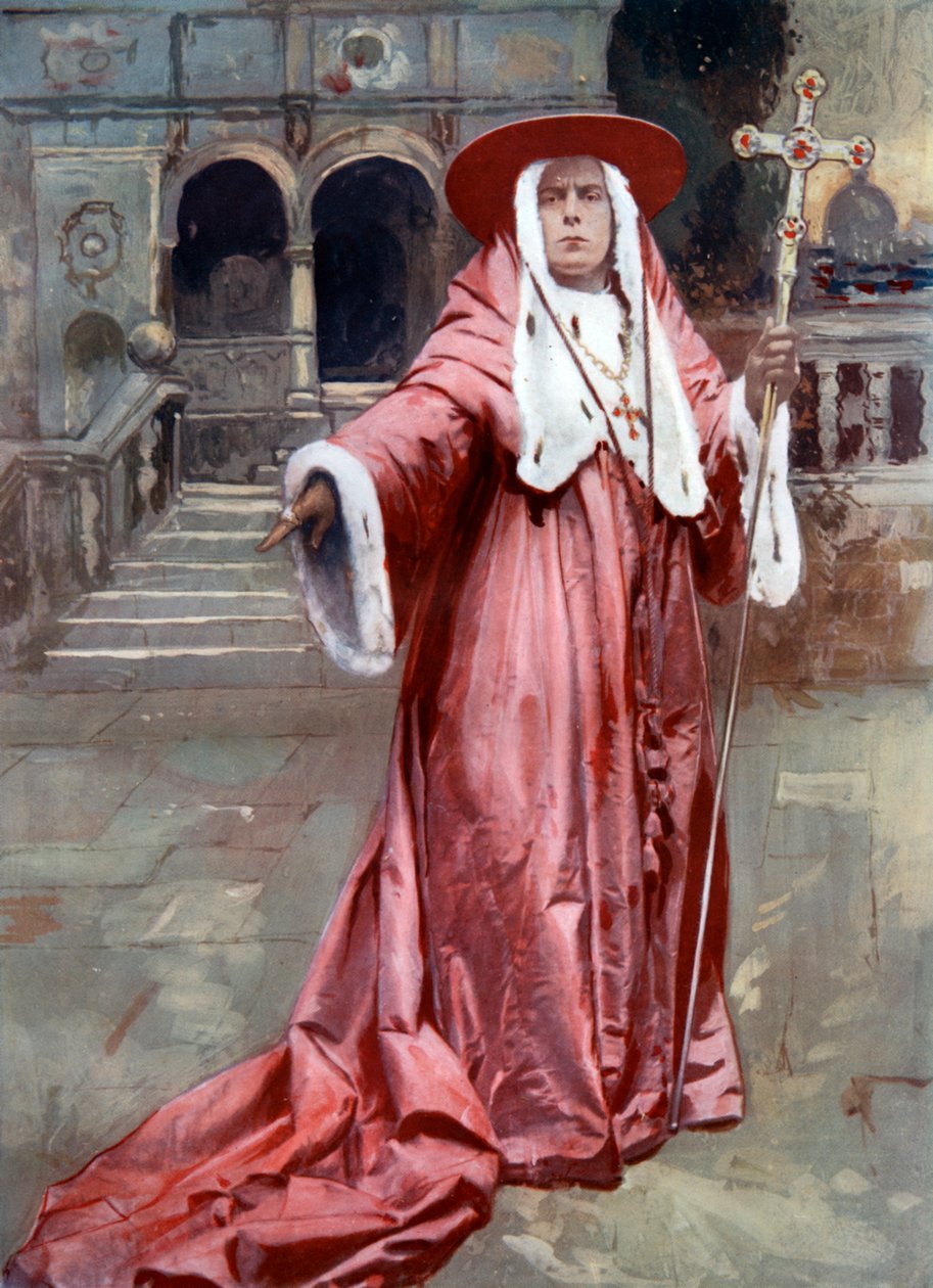 ES Willard在《红衣主教》中，c1902 作者 不明