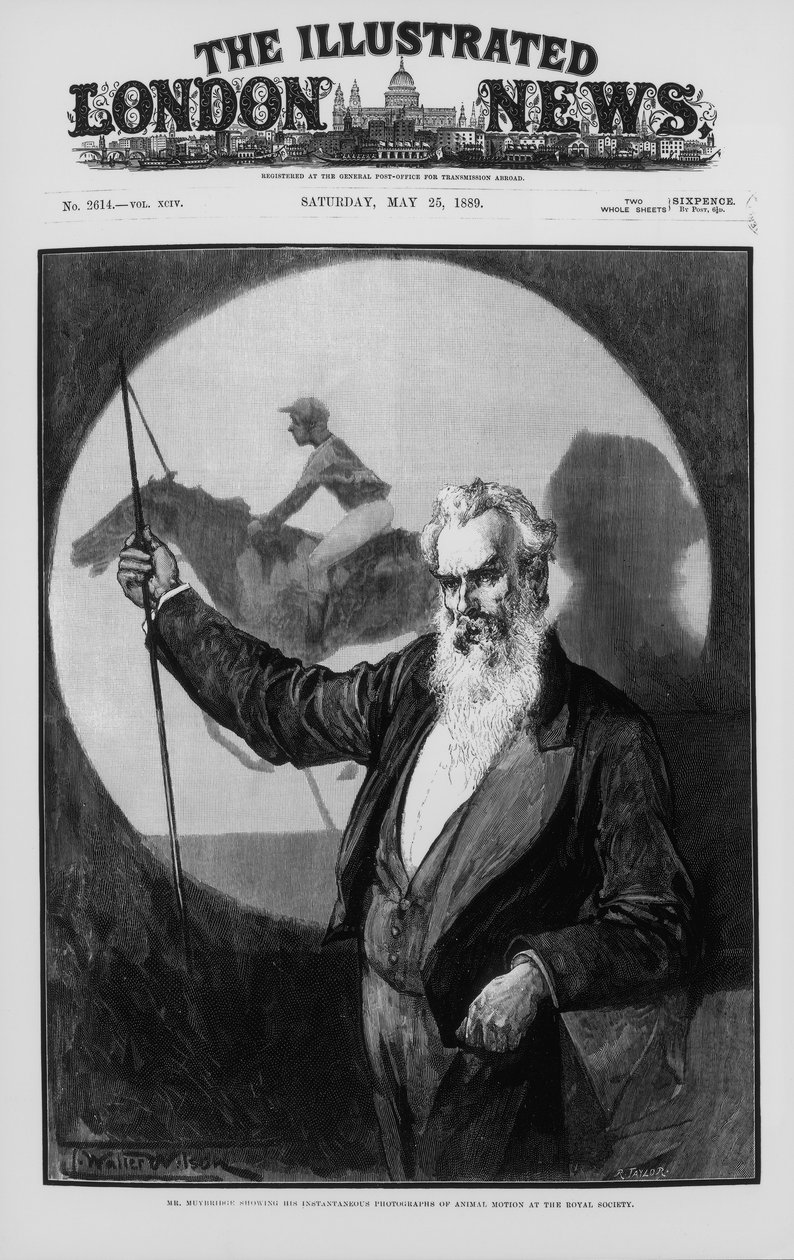英美摄影先驱Eadweard James Muybridge，1889年 作者 不明